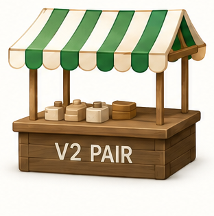 V2 pair market stall